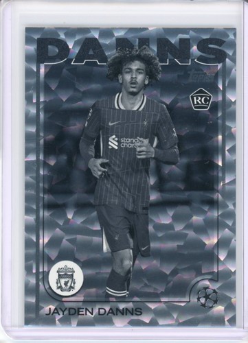 Jayden Danns 2024 Topps UEFA Club Competitions Black and White Icy /150