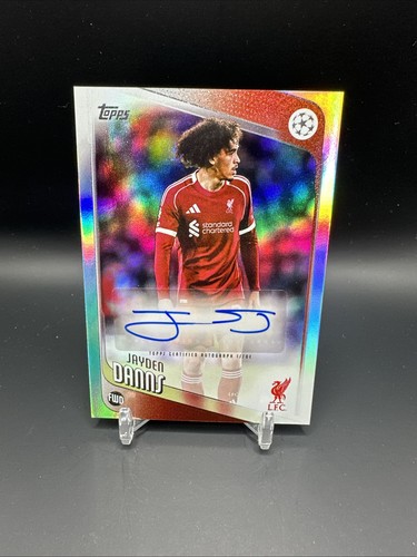 Jayden Danns 2026 Topps UEFA Club Competitions Rainbow Foil
