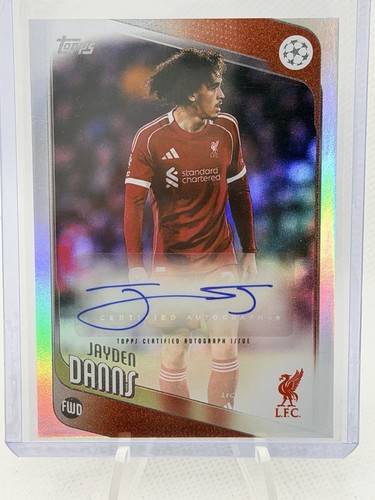 Jayden Danns 2025 Topps UEFA Club Competizioni Silver Foil