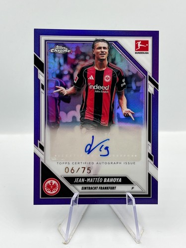 Jean-Matteo Bahoya 2025 Topps Chrome Bundesliga 06/75