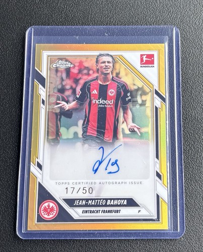 Jean-Matteo Bahoya 2025 Topps Chrome Bundesliga /50