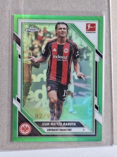 Jean-Matteo Bahoya 2025 Topps Chrome Bundesliga Green /99