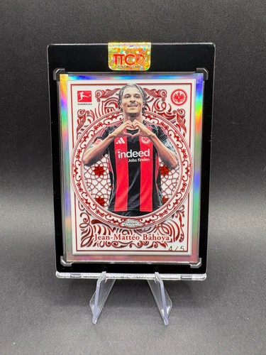 Jean-Matteo Bahoya 2025 Topps Chrome Bundesliga Red /5
