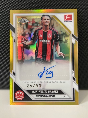 Jean-Matteo Bahoya 2025 Topps Chrome Gold Refractor /50