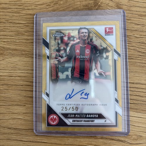 Jean-Matteo Bahoya 2025 Topps Chrome Gold Wave /50
