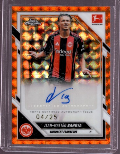 Jean-Matteo Bahoya 2025 Topps Chrome Orange Geometric /25