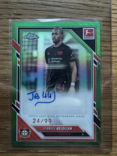 Jeanuel Belocian 2025 Topps Chrome Green /99