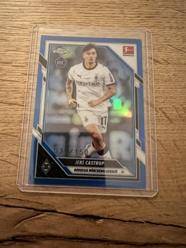 Jens Castrop 2025 Topps Chrome Bundesliga Blue Refractor /150