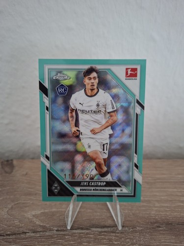 Jens Castrop 2025 Topps Chrome Bundesliga Blue Wave /199