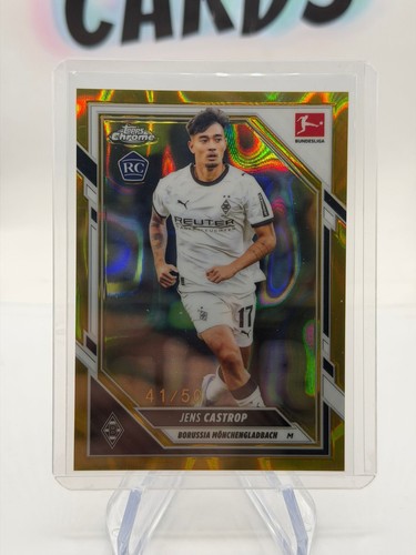 Jens Castrop 2025 Topps Chrome Bundesliga Gold Lava /50