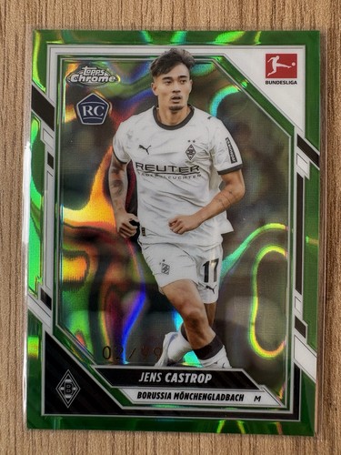 Jens Castrop 2025 Topps Chrome Bundesliga Green Lava /99