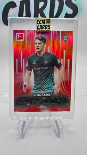 Jens Stage 2025 Topps Bundesliga Chrome Red /5