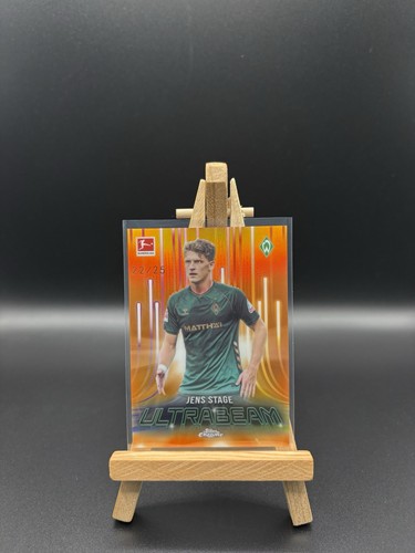 Jens Stage 2025 Topps Chrome Bundesliga Ultrabeam Orange /25