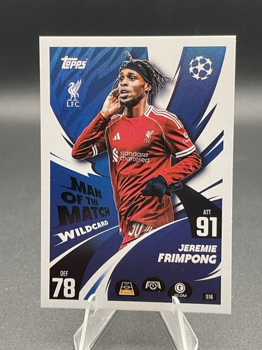 Jeremie Frimpong 2025 Panini Attax #316
