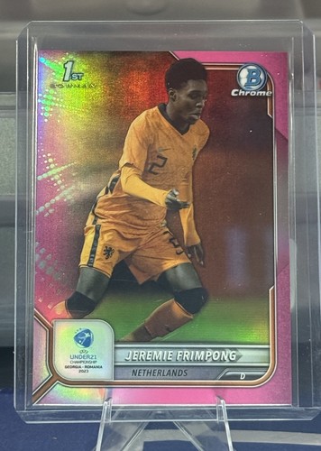 Jeremie Frimpong 2022 Topps Bowman Chrome Rosa /150
