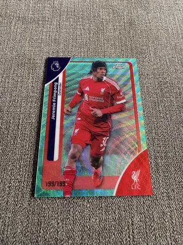 Jeremie Frimpong 2026 Topps Chrome Aqua Raywave 199/199