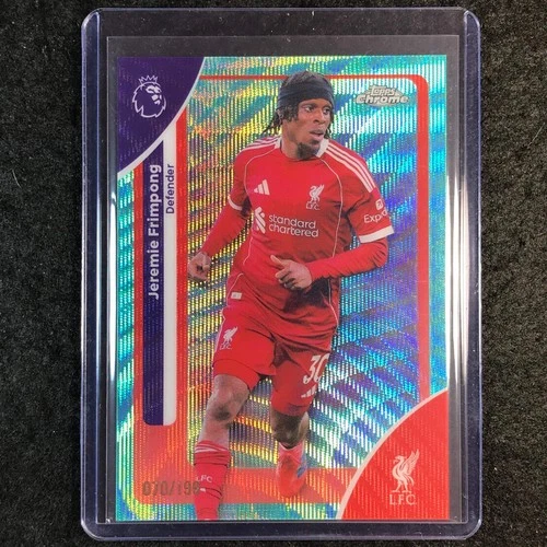 Jeremie Frimpong 2026 Topps Chrome Aqua Wave /199