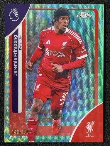 Jeremie Frimpong 2026 Topps Chrome Aqua Wave /199