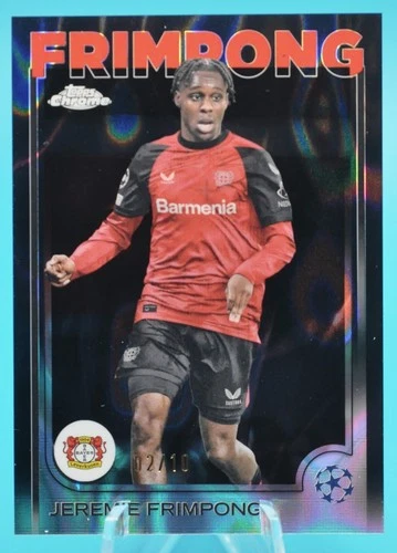 Jeremie Frimpong 2024 Topps Chrome Black Lava Refractor /10