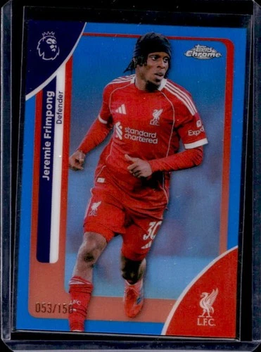 Jeremie Frimpong 2026 Topps Chrome Blue Refractor /150