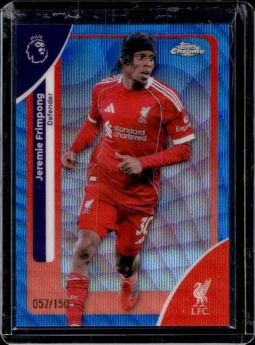 Jeremie Frimpong 2026 Topps Chrome Blue Wave Refractor /150