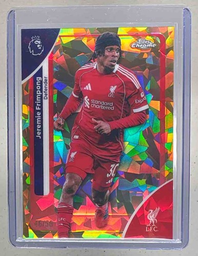 Jeremie Frimpong 2026 Topps Chrome Gold Refractor /50