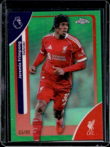 Jeremie Frimpong 2026 Topps Chrome Green Refractor /99
