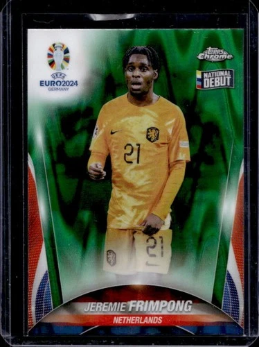 Jeremie Frimpong 2023 Topps Chrome Green Wave Refractor #34