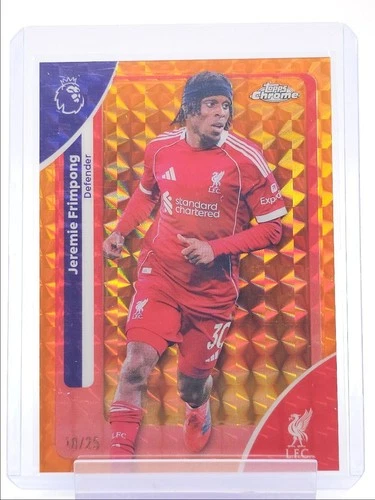 Jeremie Frimpong 2026 Topps Chrome Orange Geometric /25