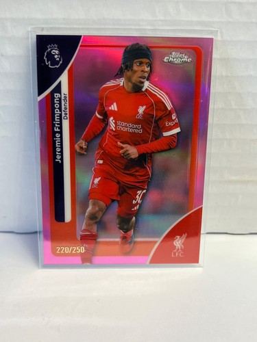 Jeremie Frimpong 2026 Topps Chrome Pink /250