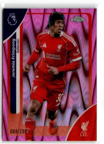 Jeremie Frimpong 2026 Topps Chrome Pink RayWave /250