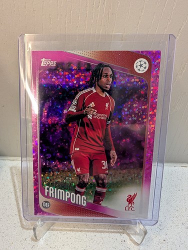 Jeremie Frimpong 2025 Topps Chrome Pink Sparkle
