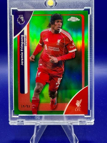 Jeremie Frimpong 2026 Topps Chrome Premier Green Refractor /99