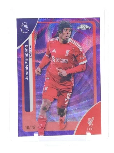 Jeremie Frimpong 2026 Topps Chrome Purple Wave /75