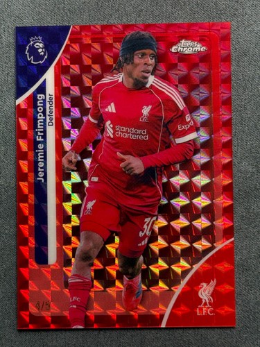 Jeremie Frimpong 2026 Topps Chrome Red /5