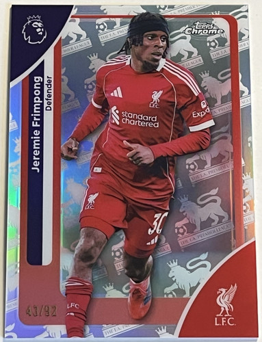 Jeremie Frimpong 2025 Topps Chrome RetroFractor /92