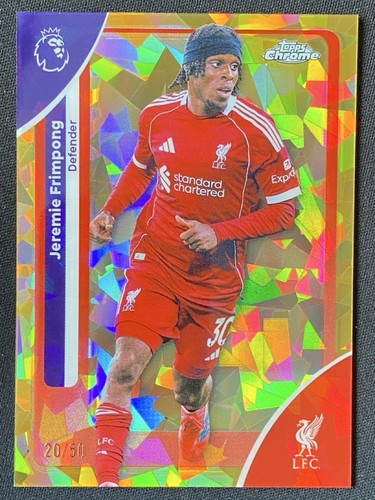 Jeremie Frimpong 2025 Topps Chrome Sapphire Gold /50