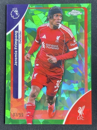 Jeremie Frimpong 2025 Topps Chrome Sapphire Green /99