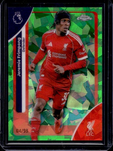 Jeremie Frimpong 2026 Topps Chrome Sapphire Green Refractor /99