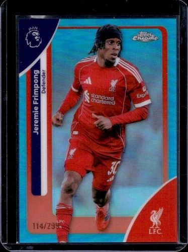 Jeremie Frimpong 2026 Topps Chrome Teal Refractor /299