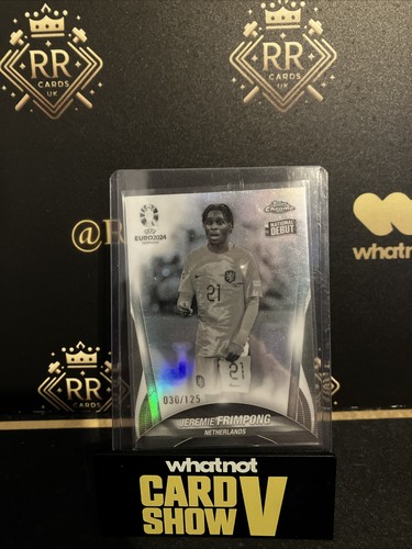 Jeremie Frimpong 2024 Topps Chrome UEFA Euro Black & White Refractor /125