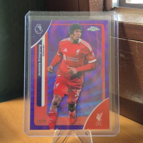 Jeremie Frimpong 2026 Topps Chrome Violet Refractor /75