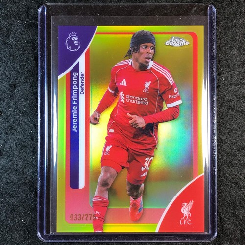 Jeremie Frimpong 2026 Topps Chrome Yellow /275
