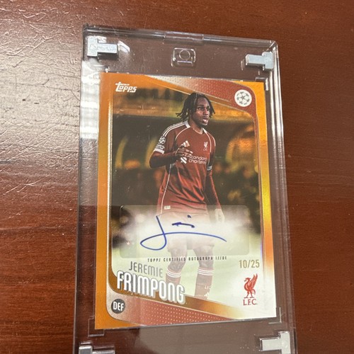 Jeremie Frimpong 2025 Topps Competiciones de Clubes UEFA Orange /25