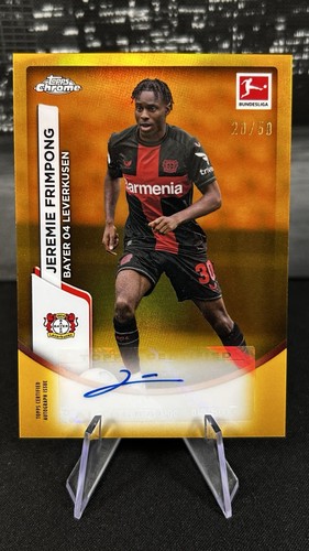 Jeremie Frimpong 2023 Topps Cromo Bundesliga Gold /50