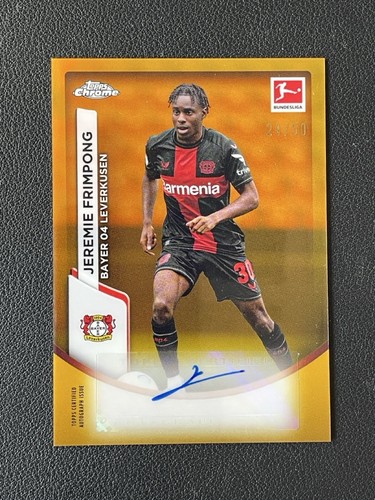 Jeremie Frimpong 2023 Topps Cromo Bundesliga Naranja Refractor /50