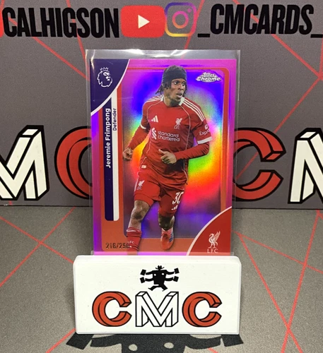 Jeremie Frimpong 2025 Topps Cromo Premier League Rosa /250