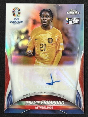 Jeremie Frimpong 2024 Topps Cromo UEFA Euro Refractor /1