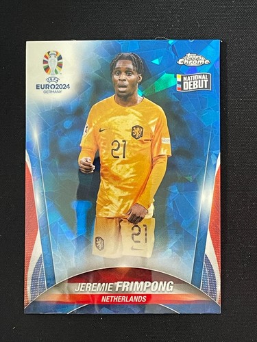 Jeremie Frimpong 2024 Topps Cromo UEFA Euro Zafiro #34