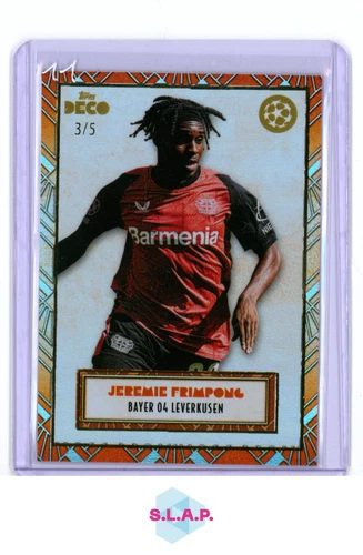 Jeremie Frimpong 2025 Topps Deco UEFA Club Comp Red